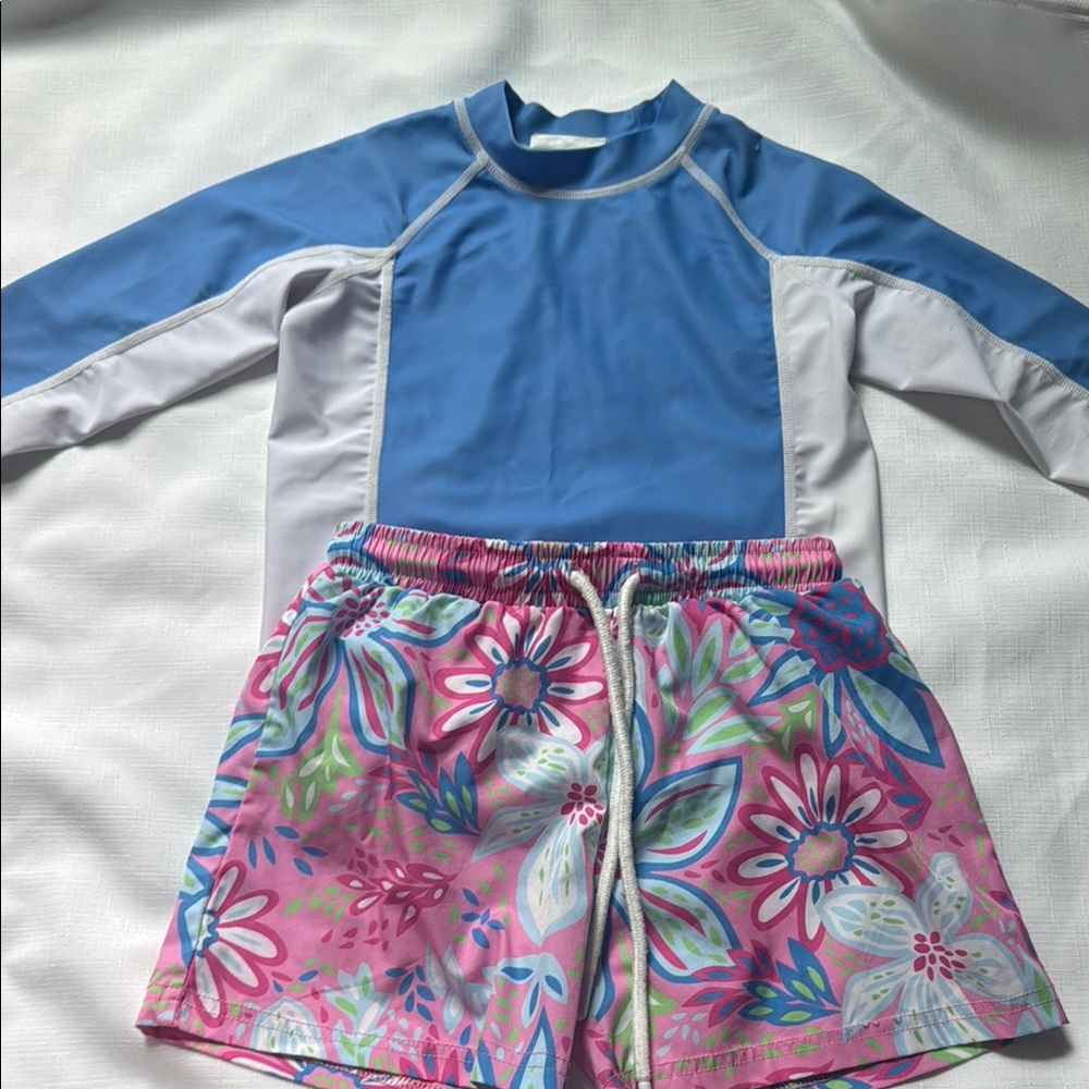 Rash guard and swim suit set, 18-24m.